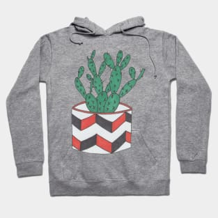 Colorful prickly pear cactus Hoodie